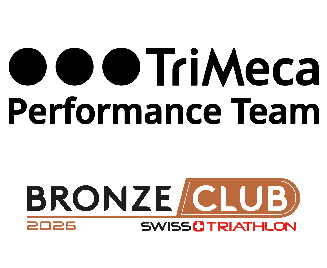 TriMeca Logo mit Bronze Label von Swiss Triathlon